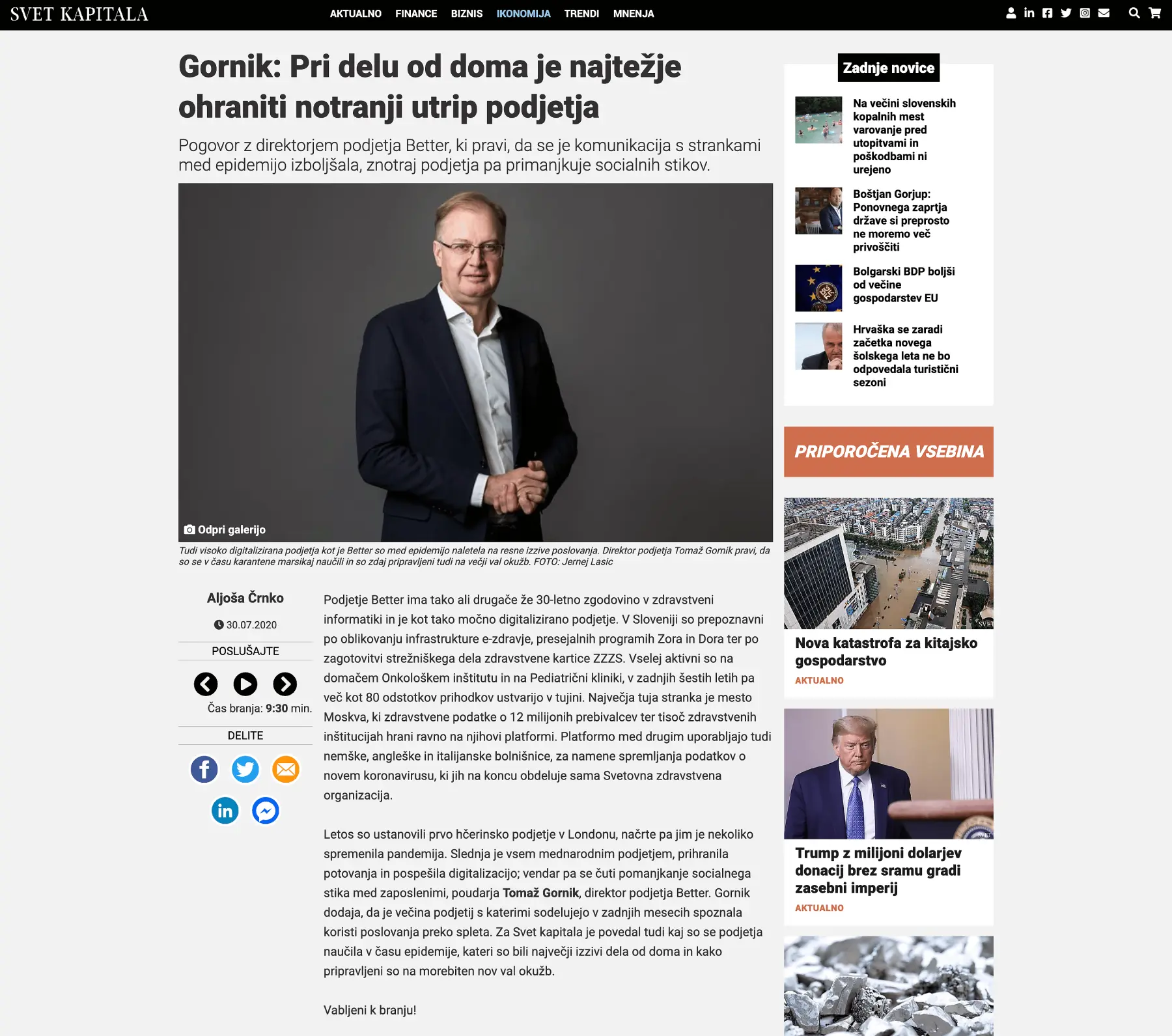 Better, Svet kapitala, Tomaz Gornik